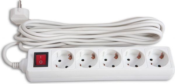Сетевой фильтр Buro 5 розеток 3 м BU-PS5.3/W